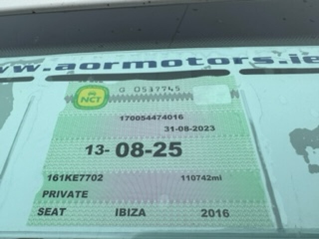 Image for 2016 SEAT Ibiza VISTA