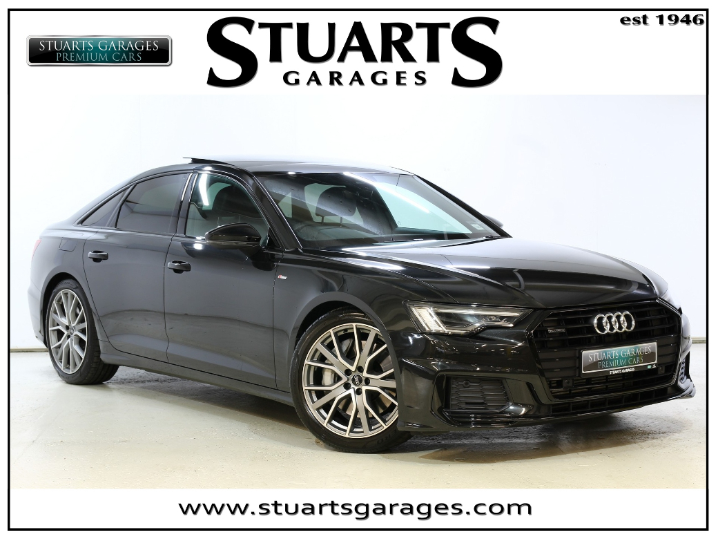 Image for 2021 Audi A6 *AVAILABLE IMMEDIATELY* BLACK EDITION S/LINE 50 TFSI e QUATTRO: VESUVIUS GREY WITH FULL BLACK VOLCANA LEATHER *PARNORAMIC GLASS ROOF*, TECH PACK