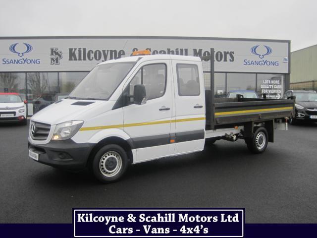 Image for 2018 Mercedes-Benz Sprinter 7 Seater Crewcab Tipper Model Single Wheel Price Is Plus VAT *Finance Available + Bluetooth + Remote Locking*