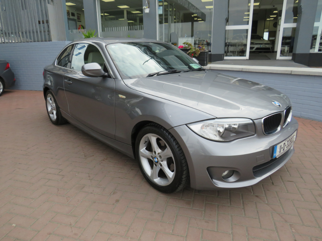 Image for 2011 BMW 1 Series 118D SPORT COUPE 2DR // ORIGINAL IRISH CAR // ALLOYS // FULL LEATHER // AIR-CON // 2 KEYS // CENTRAL LOCKING // MFSW // NAAS ROAD AUTOS EST 1991 // CALL 01 4564074 // SIMI DEALER 2022 
