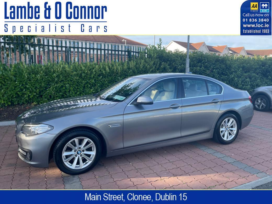 Image for 2015 BMW 5 Series 520D SE AUTOMATIC * GREY MET / CREAM LEATHER * SAT NAV * FULL SERVICE HISTORY * BEST AVAILABLE * 