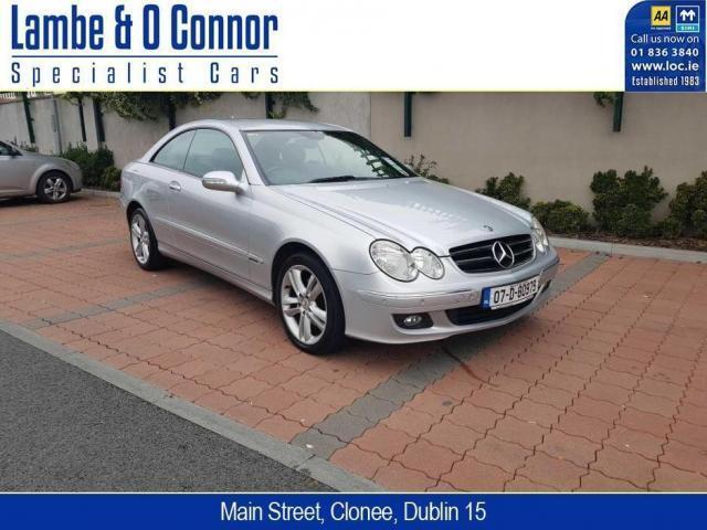 Image for 2007 Mercedes-Benz CLK Class 200 AUTOMATIC * SILVER MET / BLACK LEATHER * LOW MILES * SERVICE HISTORY * 