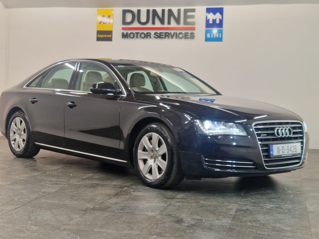 Image for 2011 Audi A8 3.0 TDI 250 Quattro AUTO, EXTENSIVE AUDI SERVICE HISTORY X12 STAMPS, TWO KEYS, NCT, HUGE SPEC, 3 MONTH WARRANTY