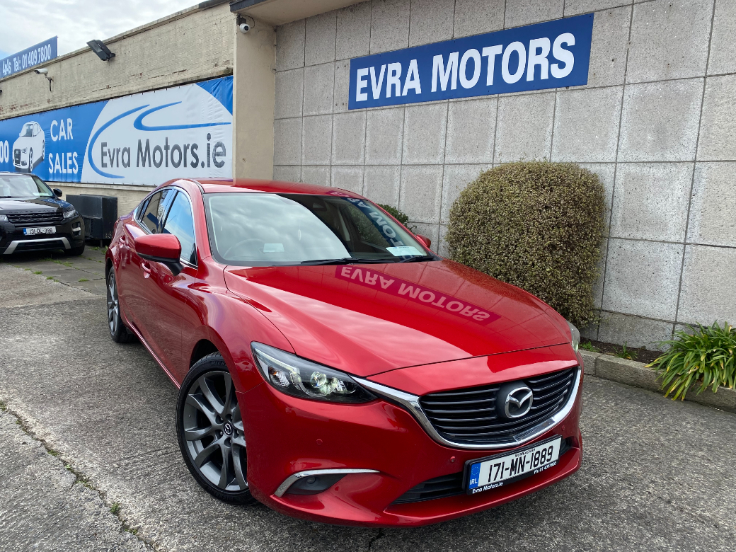 Image for 2017 Mazda Mazda6 2.2D SPORT SKYACTIV 4DR **HEAD UP DISPLAY **FULL LEATHER** HEATED SEATS AND STEERING WHEEL** BOSE SPEAKERS**SAT NAV** REVERSE CAMERA** BLUETOOTH** MEDIA PLAY**
