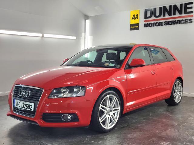 Image for 2010 Audi A3 2.0 TDI S LINE 138BHP 5DR AUTO, AA APPROVED, EXTENSIVE AUDI SERVICE HISTORY X9 STAMPS, TWO KEYS, NCT 02/23, 3 MONTH WARRANTY, FINANCE AVAIL
