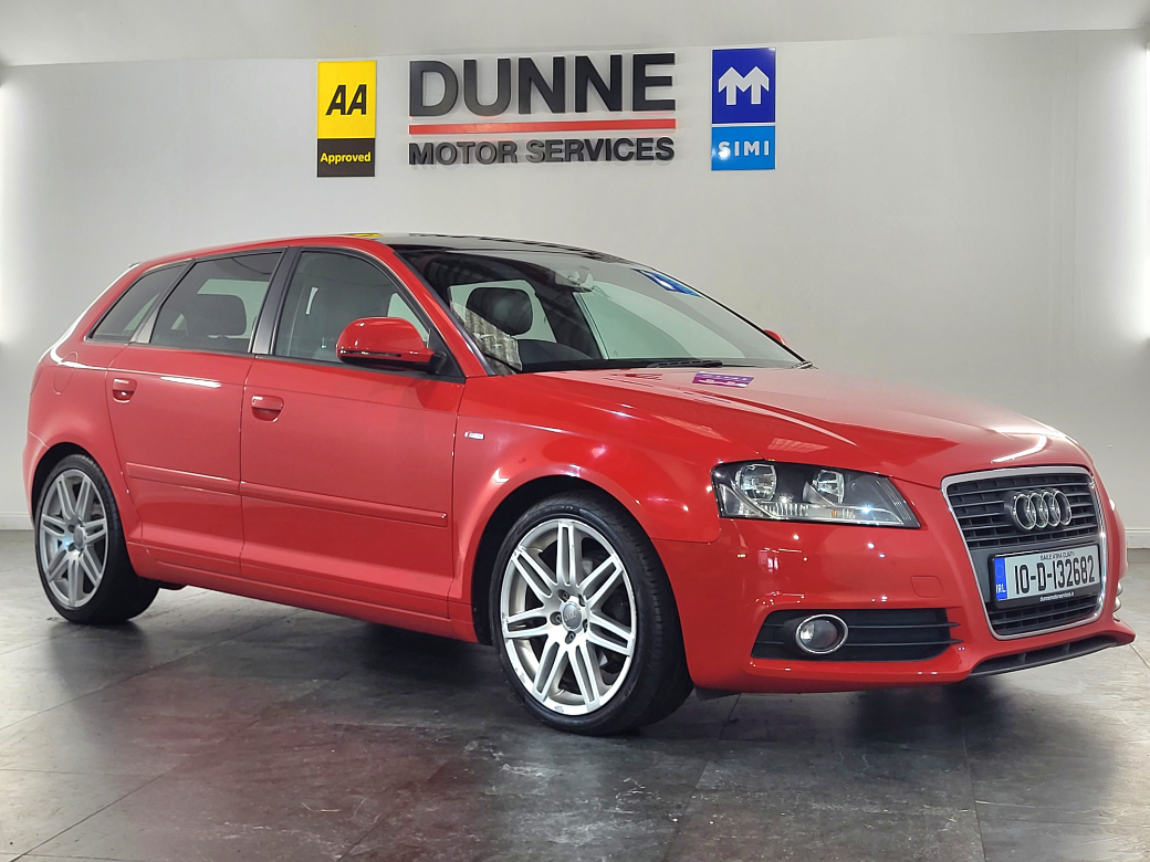 Image for 2010 Audi A3 2.0 TDI S LINE 138BHP 5DR AUTO, AA APPROVED, EXTENSIVE AUDI SERVICE HISTORY X9 STAMPS, TWO KEYS, NCT 02/23, 3 MONTH WARRANTY, FINANCE AVAIL
