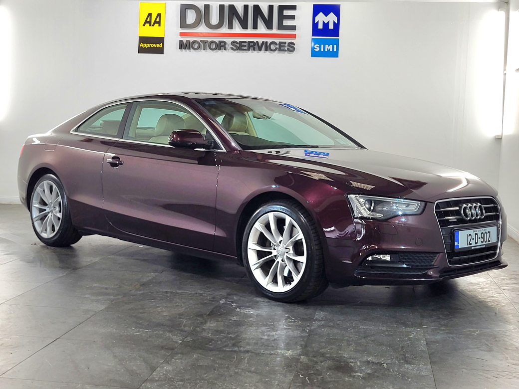 Image for 2012 Audi A5 3.0 TDI 240 QUATTRO S-TRONIC, AA APPROVED, Audi Service History x4 Stamps, Two Keys, NCT 02/23, Quattro, 12 Month Warranty, Finance Available